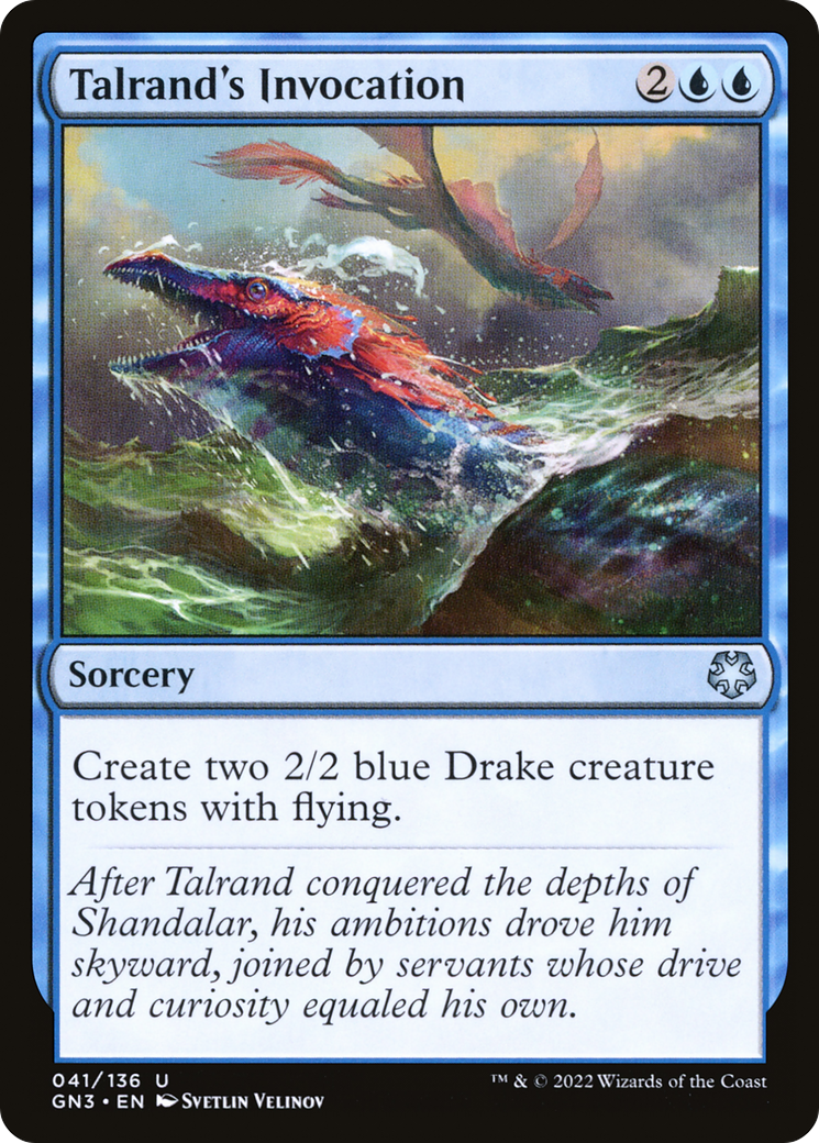Image of Talrand's Invocation (GN3-041) - Game Night: Free-for-All