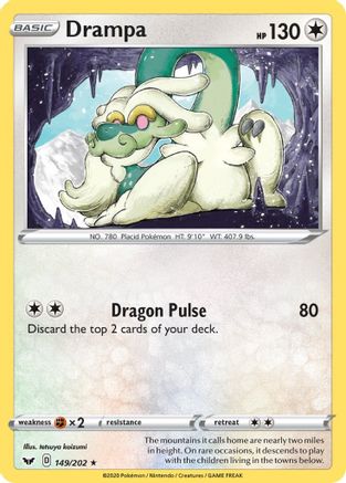 Image of Drampa 149/202  SWSH01 Sword & Shield Base Set - Rare