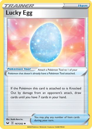 Image of Lucky Egg 167/202  SWSH01 Sword & Shield Base Set - Uncommon
