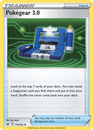 Image of Pokegear 3.0 174/202  - Reverse Holofoil SWSH01 Sword & Shield Base Set - Uncommon