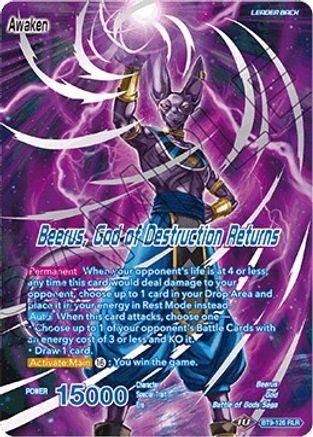 Image of Beerus // Beerus, God of Destruction Returns (BT9-126) - Universal Onslaught
