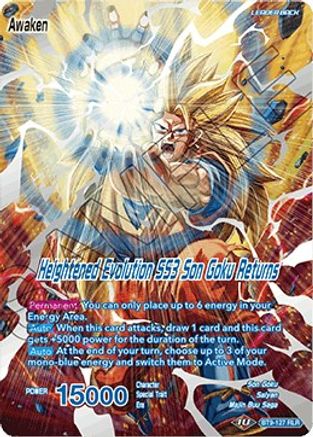 Image of Son Goku // Heightened Evolution SS3 Son Goku Returns (BT9-127) - Universal Onslaught