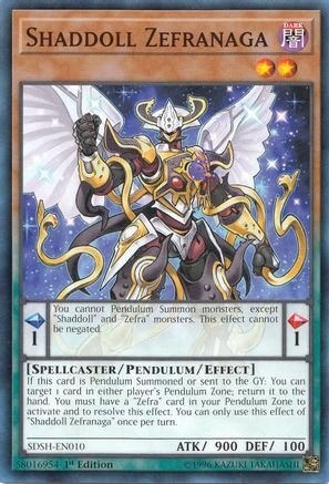 Image of Shaddoll Zefranaga (SDSH-EN010) - Structure Deck: Shaddoll Showdown 1st Edition