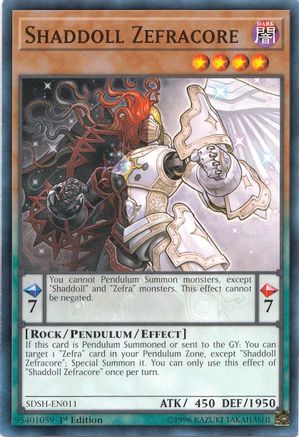Image of Shaddoll Zefracore (SDSH-EN011) - Structure Deck: Shaddoll Showdown 1st Edition