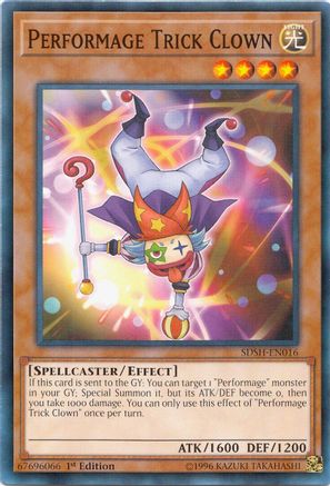 Image of Performage Trick Clown (SDSH-EN016) - Structure Deck: Shaddoll Showdown 1st Edition