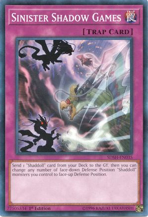 Image of Sinister Shadow Games (SDSH-EN035) - Structure Deck: Shaddoll Showdown 1st Edition