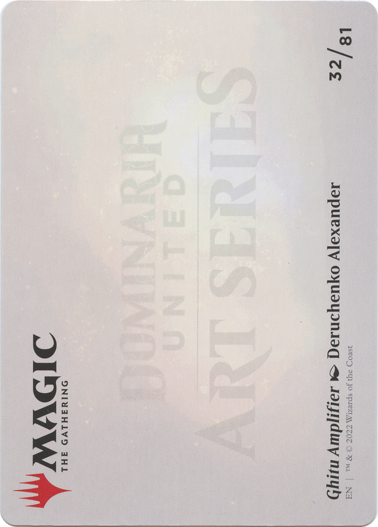 Image of Ghitu Amplifier // Ghitu Amplifier (ADMU-032) - Dominaria United Art Series (Borderless)