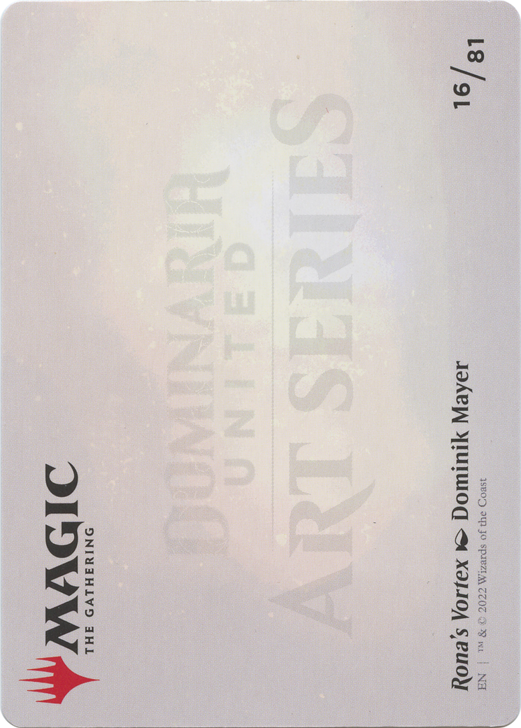 Image of Rona's Vortex // Rona's Vortex (ADMU-016) - Dominaria United Art Series (Borderless)