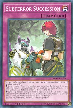 Image of Subterror Succession (SDSH-EN040) - Structure Deck: Shaddoll Showdown 1st Edition