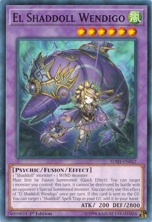 Image of El Shaddoll Wendigo (SDSH-EN042) - Structure Deck: Shaddoll Showdown Unlimited