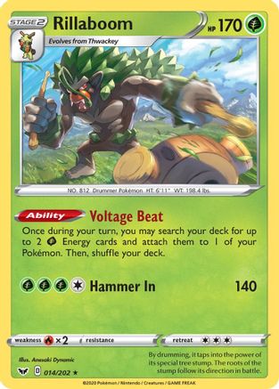 Image of Rillaboom 014/202  Deck Exclusives - Rare