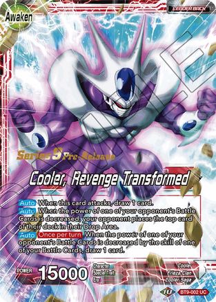 Image of Cooler // Cooler, Revenge Transformed (BT9-002) - Universal Onslaught PreRelease Cards