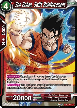 Image of Son Gohan, Swift Reinforcement (BT9-010) - Universal Onslaught PreRelease Cards