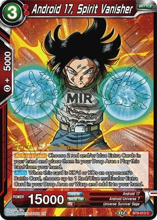 Image of Android 17, Spirit Vanisher (BT9-013) - Universal Onslaught PreRelease Cards