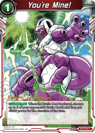 Image of You're Mine! (BT9-020) - Universal Onslaught PreRelease Cards