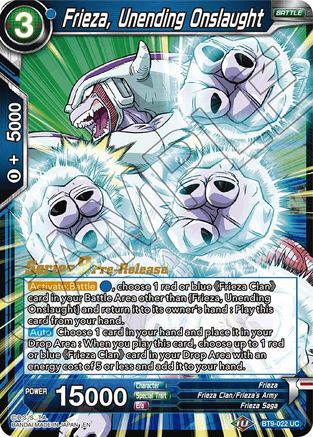 Image of Frieza, Unending Onslaught (BT9-022) - Universal Onslaught PreRelease Cards