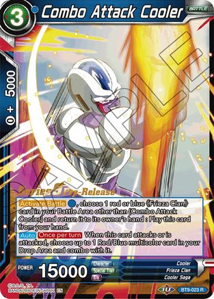 Image of Combo Attack Cooler (BT9-023) - Universal Onslaught PreRelease Cards