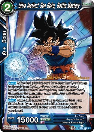Image of Ultra Instinct Son Goku, Battle Mastery (BT9-026) - Universal Onslaught PreRelease Cards