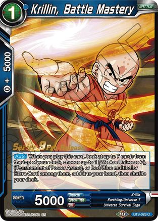 Image of Krillin, Battle Mastery (BT9-028) - Universal Onslaught PreRelease Cards