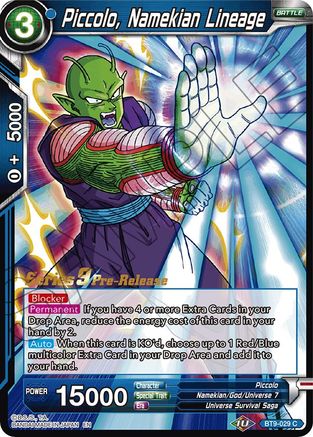 Image of Piccolo, Namekian Lineage (BT9-029) - Universal Onslaught PreRelease Cards