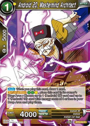 Image of Android 20, Mastermind Architect (BT9-054) - Universal Onslaught PreRelease Cards