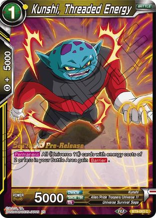Image of Kunshi, Threaded Energy (BT9-063) - Universal Onslaught PreRelease Cards