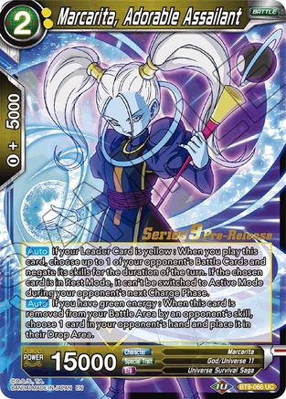 Image of Marcarita, Adorable Assailant (BT9-066) - Universal Onslaught PreRelease Cards