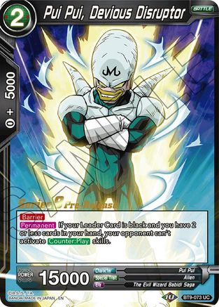 Image of Pui Pui, Devious Disruptor (BT9-073) - Universal Onslaught PreRelease Cards