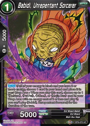 Image of Babidi, Unrepentant Sorcerer (BT9-075) - Universal Onslaught PreRelease Cards