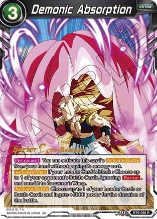 Image of Demonic Absorption (BT9-086) - Universal Onslaught PreRelease Cards