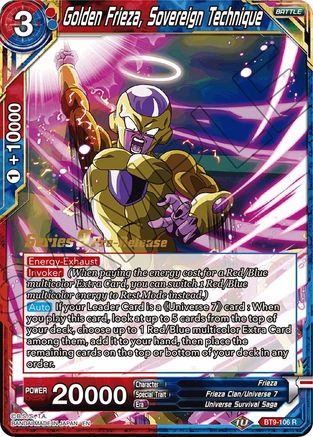 Image of Golden Frieza, Sovereign Technique (BT9-106) - Universal Onslaught PreRelease Cards