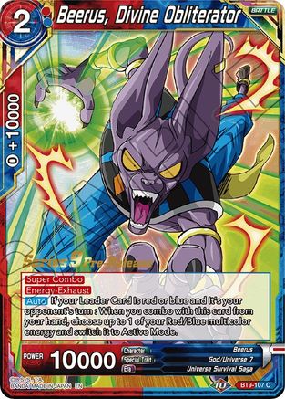 Image of Beerus, Divine Obliterator (BT9-107) - Universal Onslaught PreRelease Cards