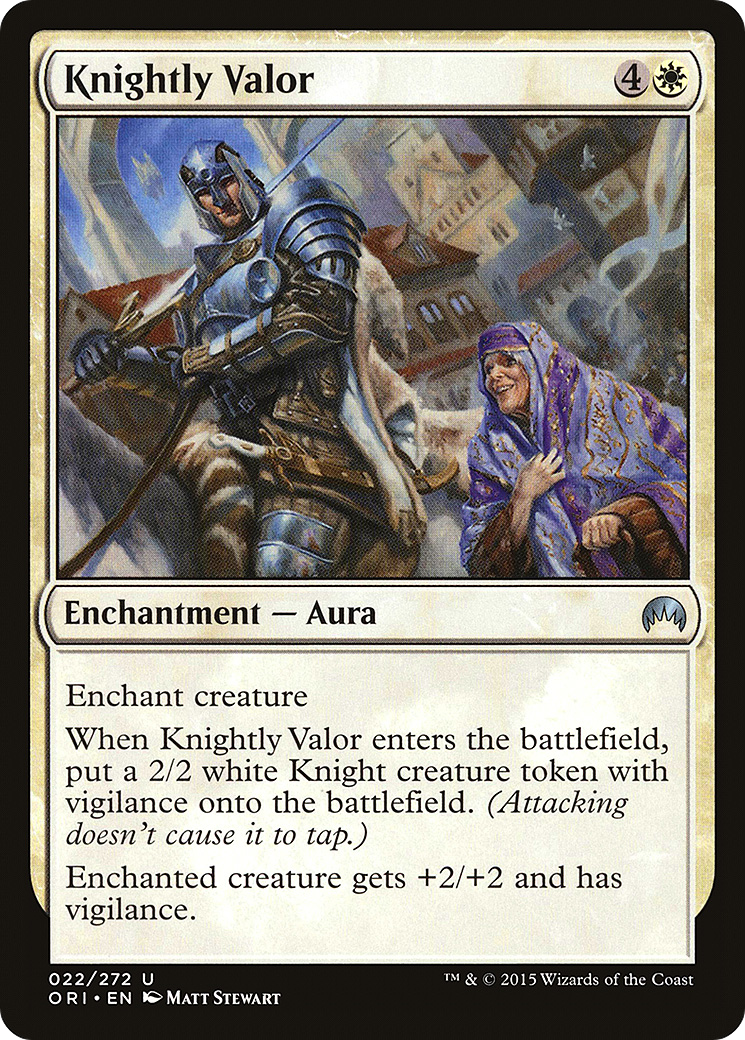 Image of Knightly Valor (ORI-022) - Magic Origins