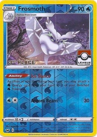 Image of Frosmoth 064/202  - Reverse Holofoil League & Championship Cards - Promo