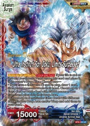Image of Son Goku // Ultra Instinct Son Goku, Limits Surpassed (BT9-100) - Universal Onslaught PreRelease Cards