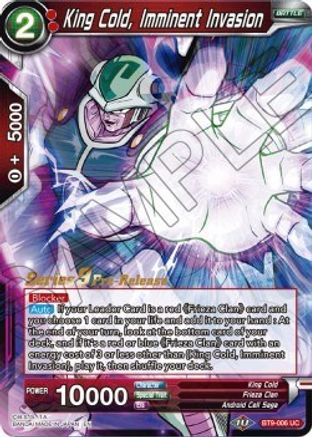 Image of King Cold, Imminent Invasion (BT9-006) - Universal Onslaught PreRelease Cards