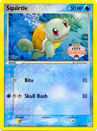 Image of Squirtle 063/100  League & Championship Cards - Promo