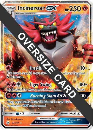 Image of Incineroar GX 027/149  - Holofoil Jumbo Cards - Promo