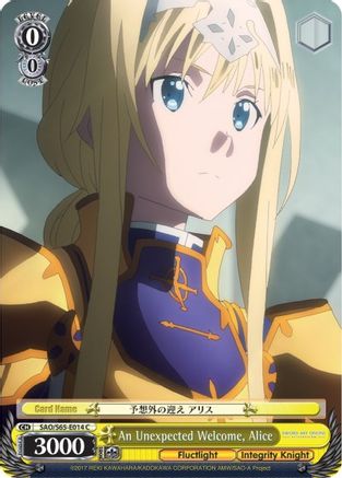 Image of An Unexpected Welcome, Alice (SAO/S65-E014 C) - Sword Art Online -Alicization-