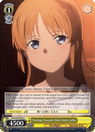 Image of Feelings Towards Older Sister, Selka (SAO/S65-E018 C) - Sword Art Online -Alicization-