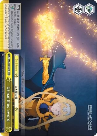 Image of Osmanthus Sword (RRR) (SAO/S65-E023R RRR) - Sword Art Online -Alicization-
