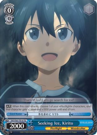 Image of Seeking Ice, Kirito (SAO/S65-TE10 TD) - Sword Art Online -Alicization-