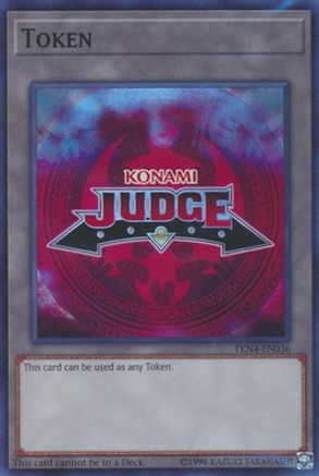 Image of Official Judge Token: TKN4-EN036 (TKN4-EN036) - Judge Promotional Cards Unlimited