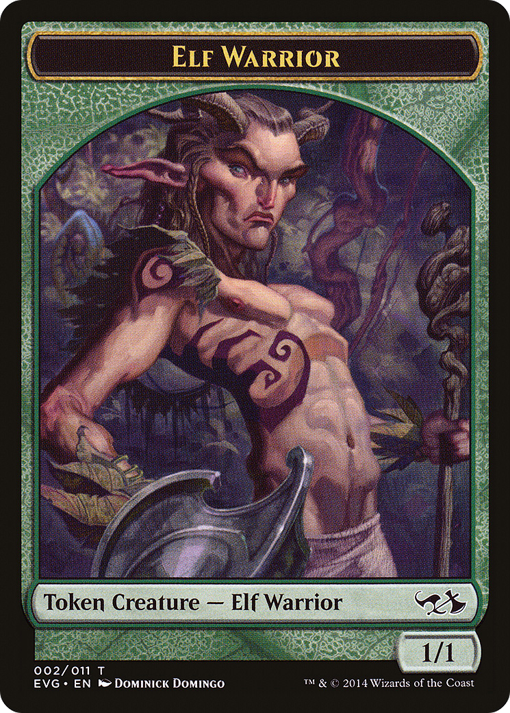 Image of Elf Warrior Token (DD3-002) - Duel Decks Anthology: Elves vs. Goblins Tokens