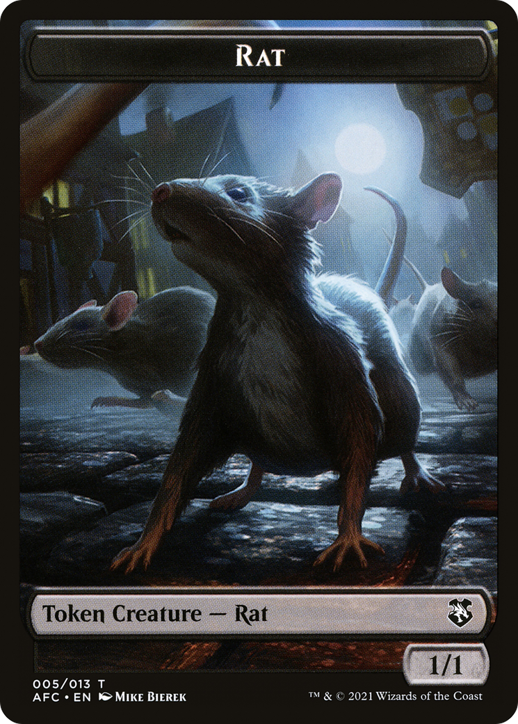 Image of Rat (TAFC-005) - Forgotten Realms Commander Tokens