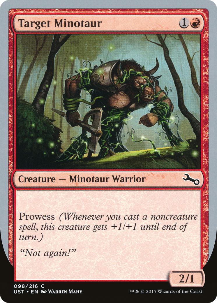 Image of Target Minotaur (D) (UST-98D) - Unstable