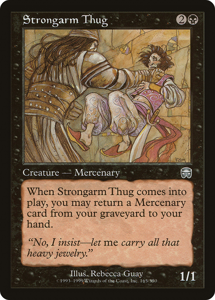 Image of Strongarm Thug (MMQ-165) - Mercadian Masques Foil