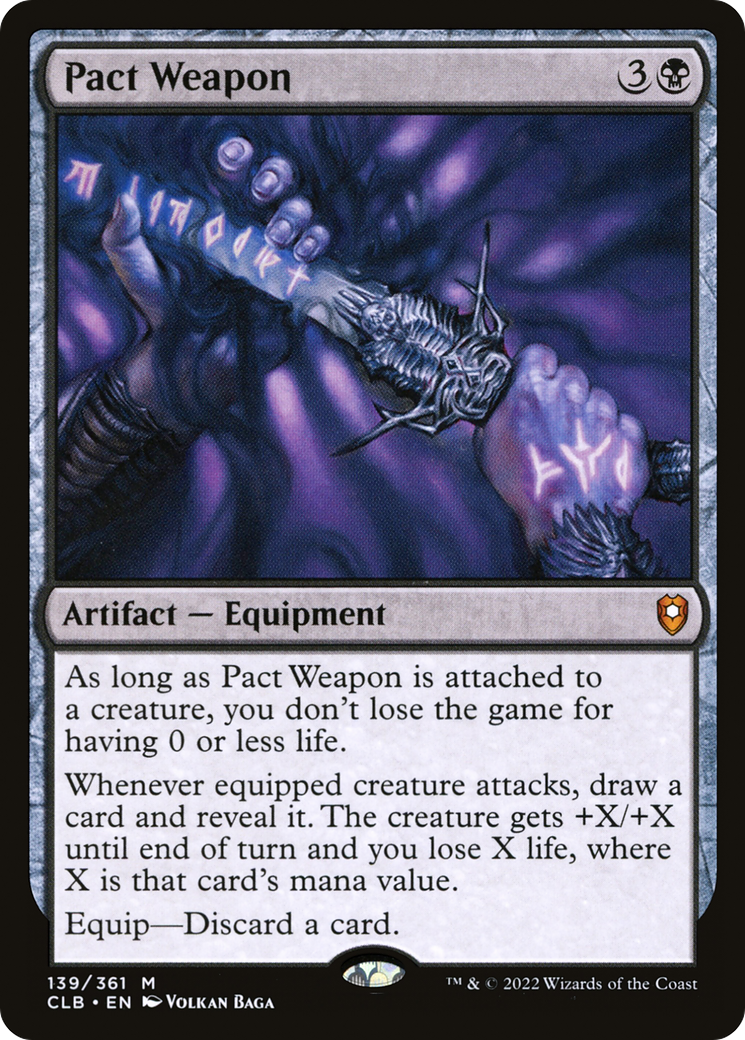 Image of Pact Weapon (CLB-139) - Commander Legends: Battle for Baldur's Gate Foil