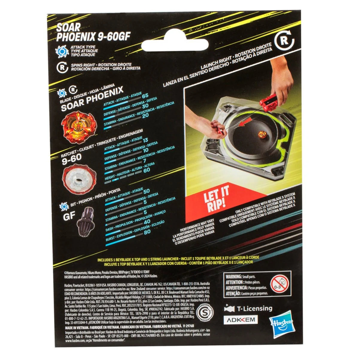 Image of Beyblade X Soar Phoenix 9-60GF Deluxe String Launcher Set