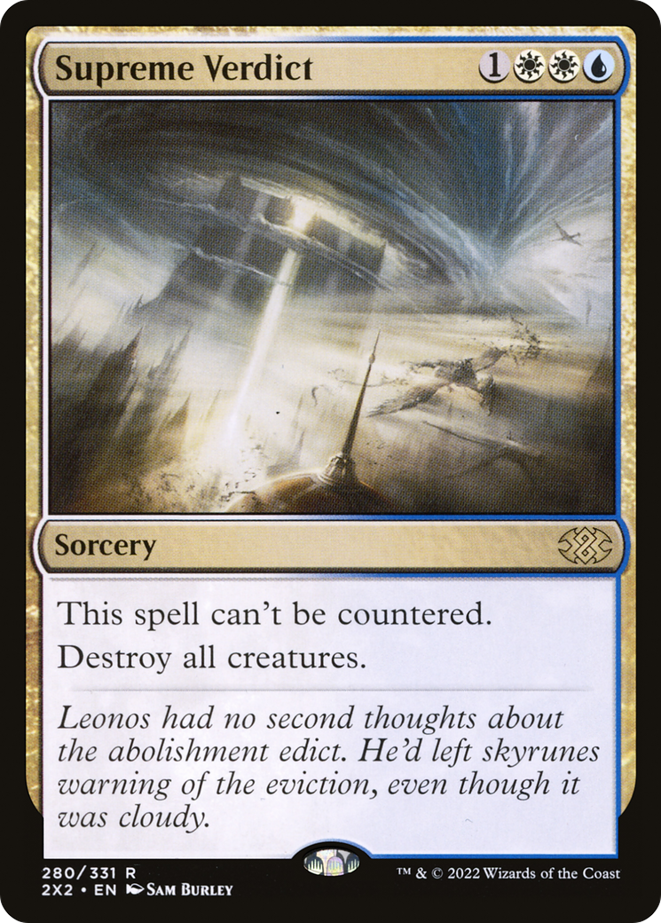 Image of Supreme Verdict (2X2-280) - Double Masters 2022 Foil